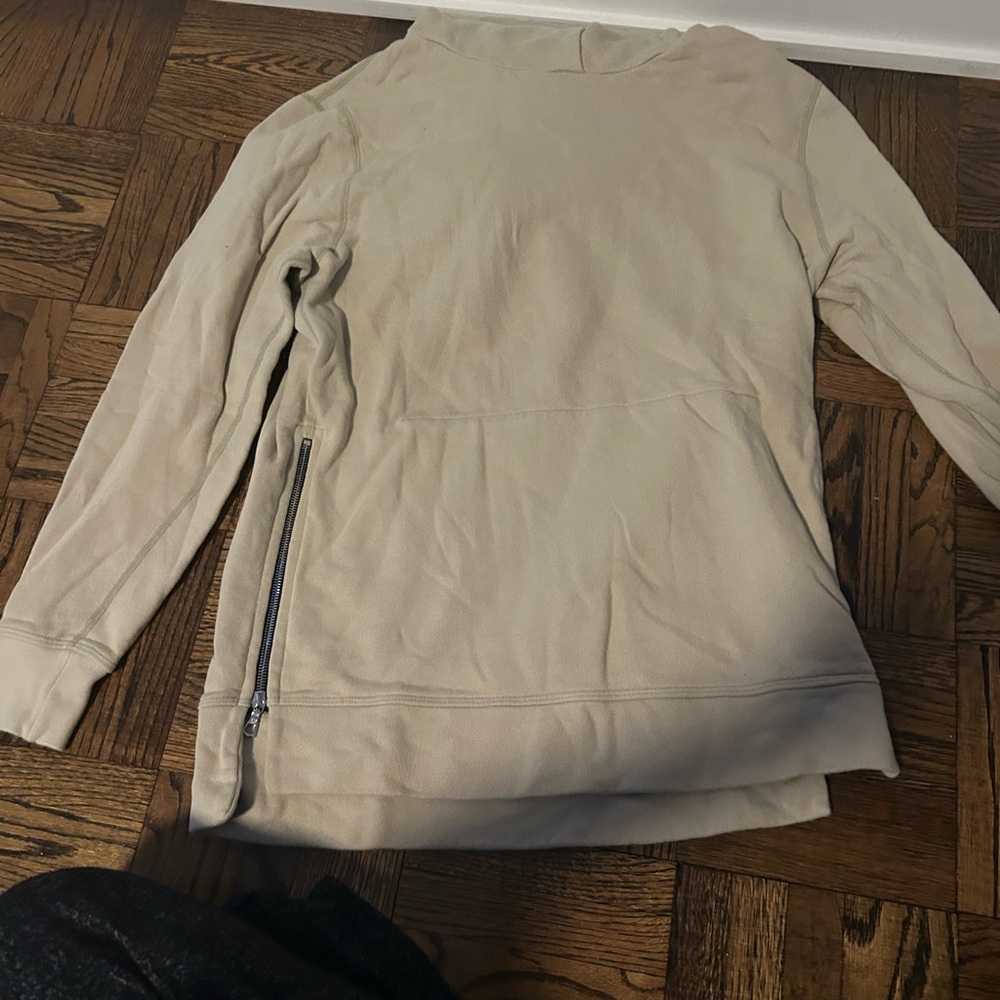 John Elliott Cream Long Sleeve Hoodie